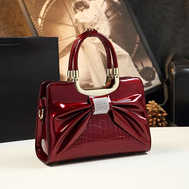 Women Bags On Sale - 여성용 럭셔리 디자이너 광택 가죽 이브닝