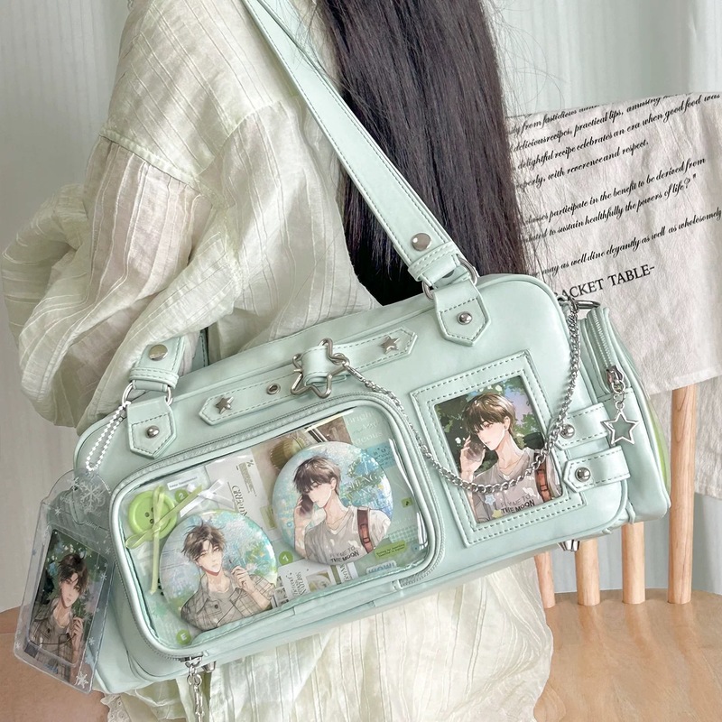 Women'S Bags Handbags - 새로운 Y2k 그린 이타백 귀여운 대용량