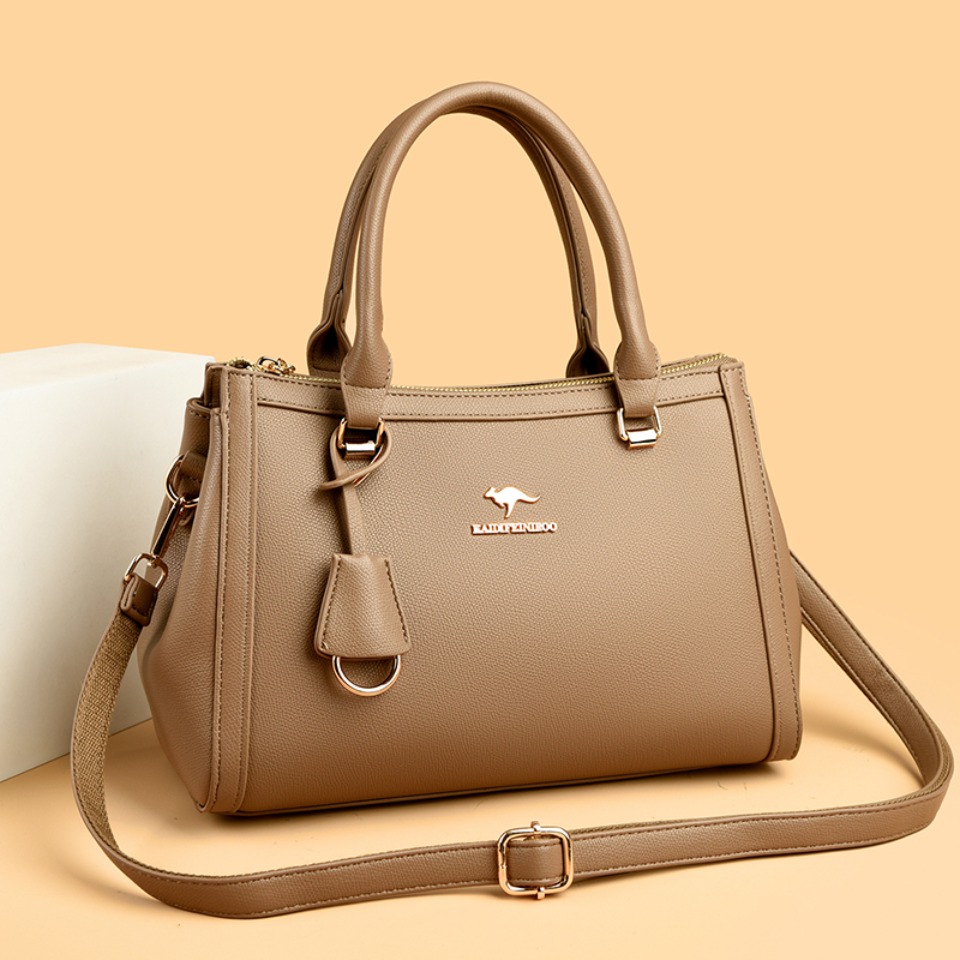 캥거루 브랜드 소프트 PU 가죽 숄더 크로스바디 토트백 - Women Bags Branded 리뷰 및 가격