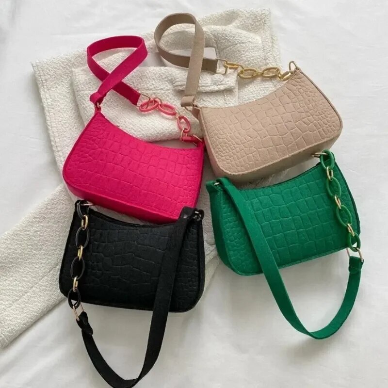 레이디 펠트 겨드랑이 디자인 럭셔리 토트 출시 초승달  - Women Bags On Sale 리뷰 및 가격
